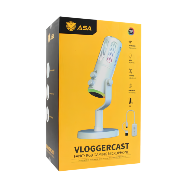 ASA MIC VLOGGERCAST WHITE