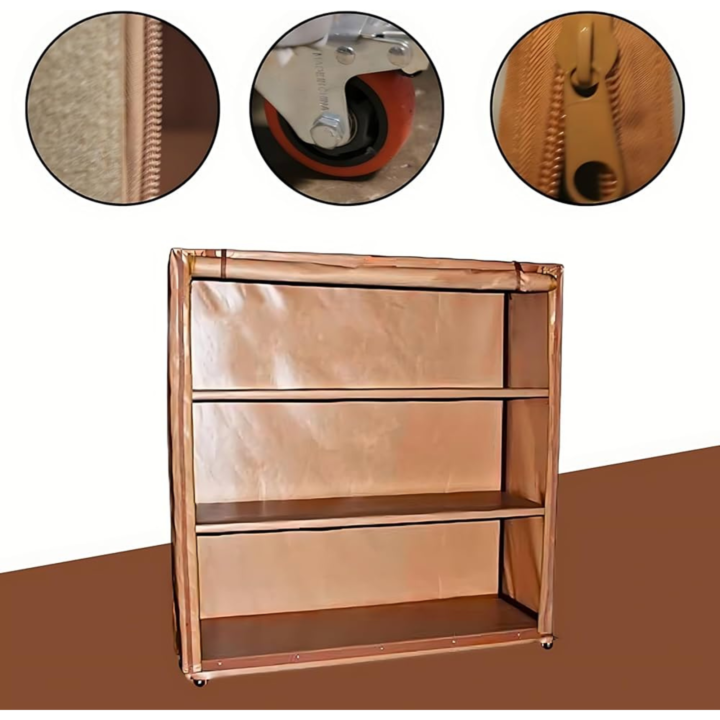 Portable, multi-purpose storage unit on wheels for trips
