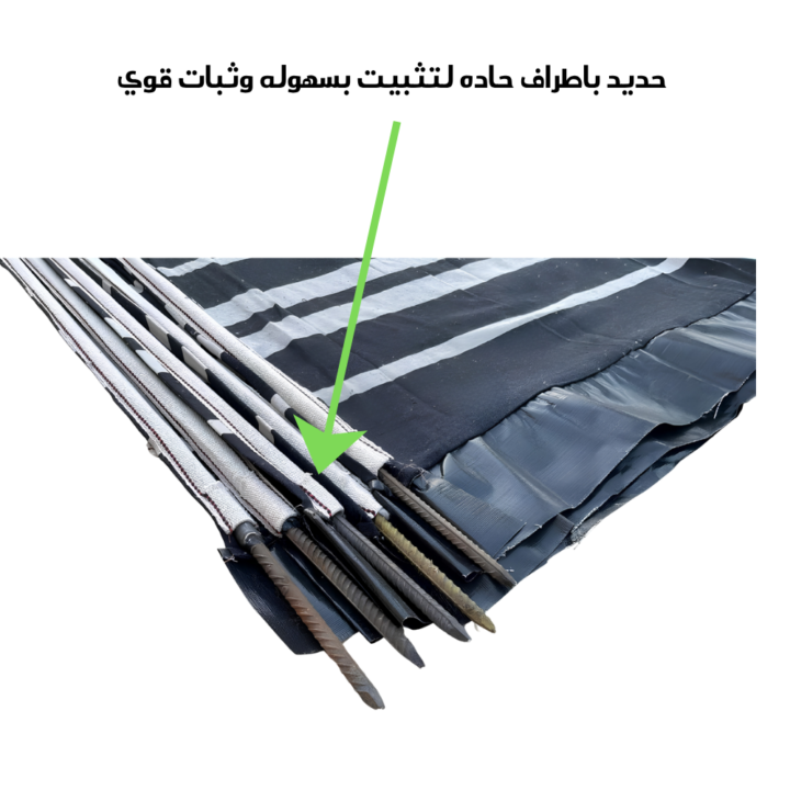 رواق رحلات ساتر وصاد للرياح قماش اسود ثقيل بارتفاع 120وطول 8