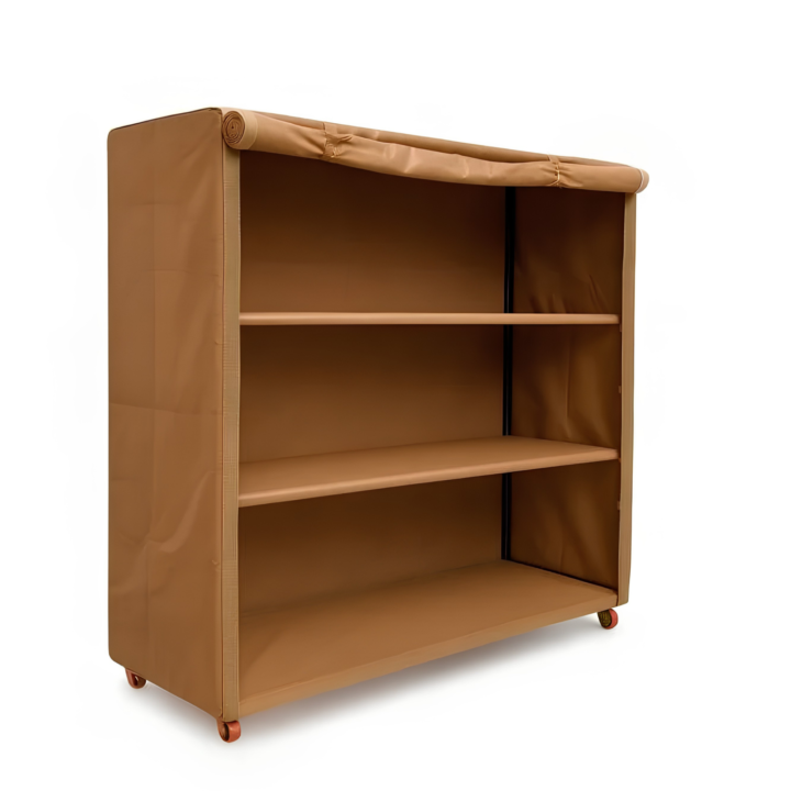 Portable, multi-purpose storage unit on wheels for trips
