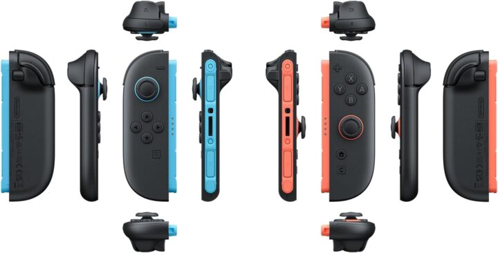 زوج وحدات تحكم Joy-Con لجهاز Nintendo Switch 2 (يسار/يمين) باللونين الأزرق والأحمر (نسخة المملكة العربية السعودية)