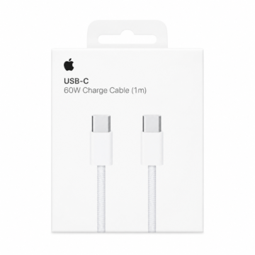 كيبل شحن USB-C بطول 1 متر 60واط بتصميم منسوج من ابل,​​​​​​ أصلي