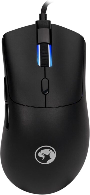 ماوس الألعاب مارفو G950 نيرو 40 - أسود بصري، مستشعر PMW3327 / 6 أزرار (قابلة للبرمجة) عمر المفاتيح: 10 ملايين نقرة معدل الاستجابة: حتى 1000 هرتز / دقة DPI:12000
