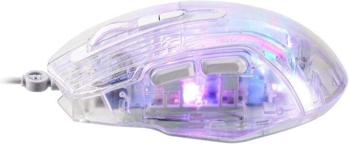 ماوس قيمنق مارفو سلكي دقة تصل إلى 7200 نقطة في البوصة 7 أزرار إضاءة خلفية RGB معدل استجابة يصل إلى 125 هرتز M413