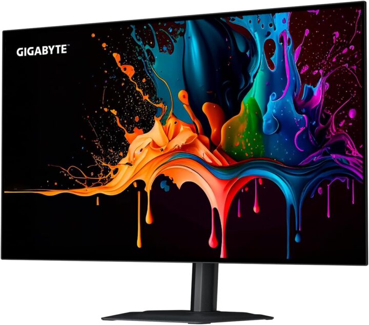 شاشة ألعاب جيجابايت MO27Q28G، شاشة WOLED مقاس 27 بوصة، دقة QHD، معدل تحديث 280 هرتز، زمن استجابة 0.03 مللي ثانية (GtG)، تقنية NVIDIA G-Sync، أسود | MO27Q28G